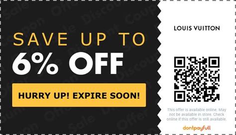 code promo louis vuitton|coupon for louis vuitton.